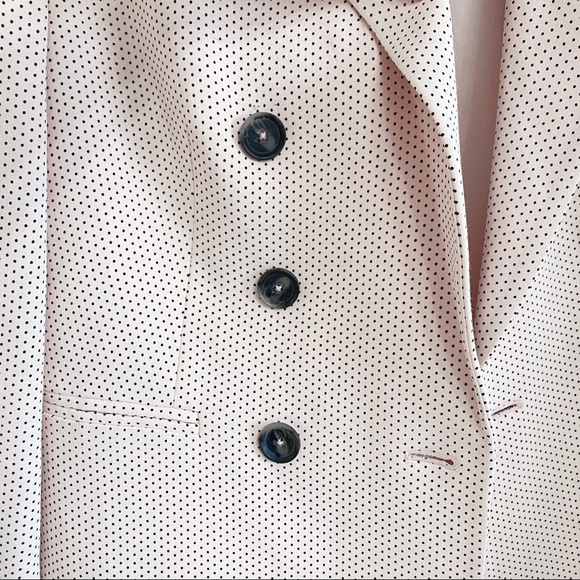 Rebecca Taylor Pindot Blush Pink Polka Dot Blazer - Picture 8 of 16